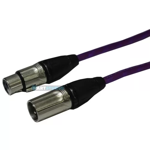 כבל XLR אורך 5מ - סגול ROXTONE