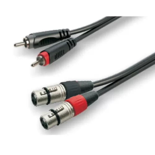 3מטר XLR*2 - RCA*2 כבל ROXTONE